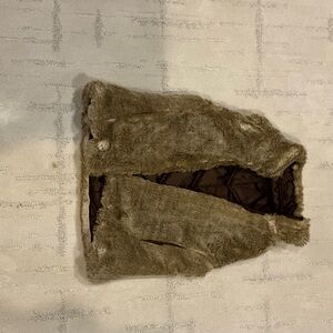 Brown Faux Fur Vest